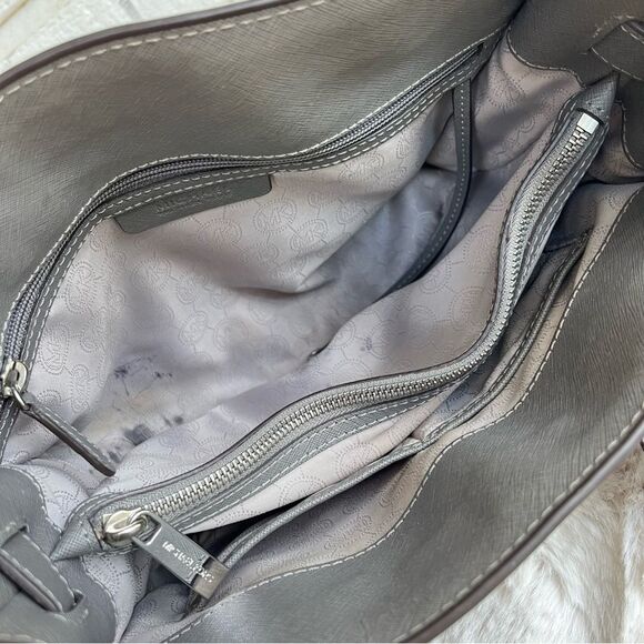 MICHAEL KORS Grey Leather Medium Hamilton Selma Tote Bag Raven Ciara - Picture 9 of 10